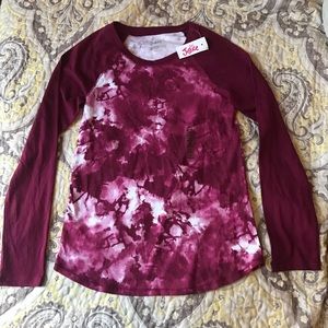 NWT Justice tie-dye shirt